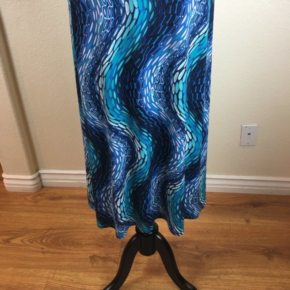 Linea Domani Blue Maxi Dress - Picture 5 of 7